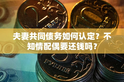 济南夫妻共同债务如何认定？不知情配偶要还钱吗？