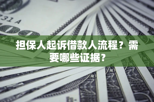 济南担保人起诉借款人流程？需要哪些证据？