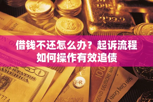 济南借钱不还怎么办？起诉流程如何操作有效追债