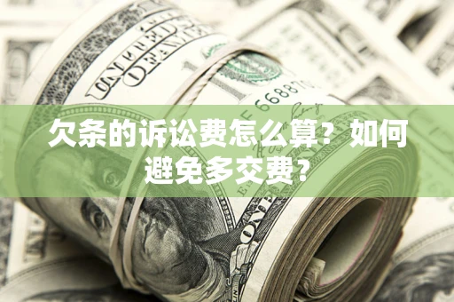 济南欠条的诉讼费怎么算？如何避免多交费？