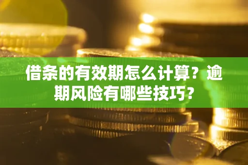 济南借条的有效期怎么计算？逾期风险有哪些技巧？
